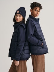 GANT Blue Teens Shield Light Padded Gilet - Image 4 of 5