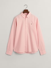 GANT Pink Shield Logo Oxford Shirt - Image 2 of 4