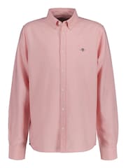 GANT Pink Shield Logo Oxford Shirt - Image 3 of 4