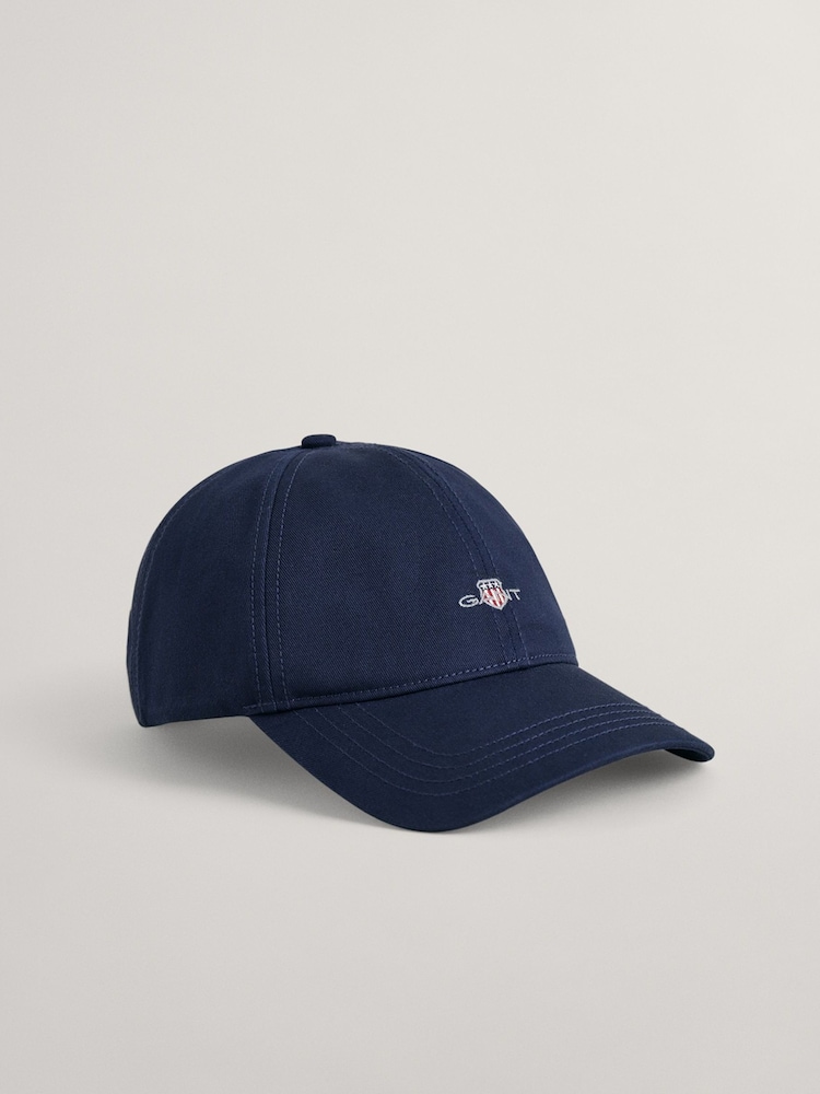 GANT Dark Blue Shield 100% Cotton Cap - Image 1 of 2