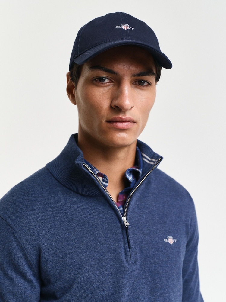 GANT Dark Blue Shield 100% Cotton Cap - Image 2 of 2