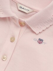 GANT Pink Baby Girl Piqué Polo Dress - Image 3 of 3