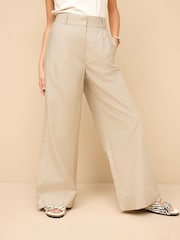 Stone - Elegante Hose mit weitem Bein aus Baumwollmix - Bild 2 von 6