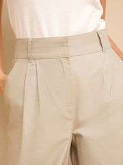 Stone - Elegante Hose mit weitem Bein aus Baumwollmix - Bild 4 von 6
