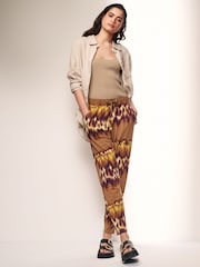 Brown Tie Dye Jersey Joggers - Image 1 of 6