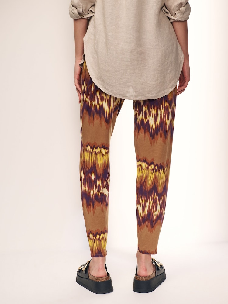 Brown Tie Dye Jersey Joggers - Image 2 of 6 Brown Tie Dye Jersey Joggers - Image 2 of 6