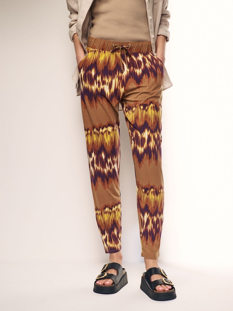 Brown Tie Dye Jersey Joggers - Image 3 of 6