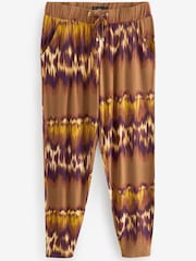 Brown Tie Dye Jersey Joggers - Image 5 of 6