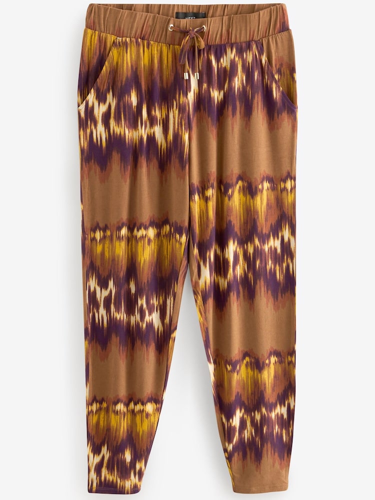 Brown Tie Dye Jersey Joggers - Image 5 of 6