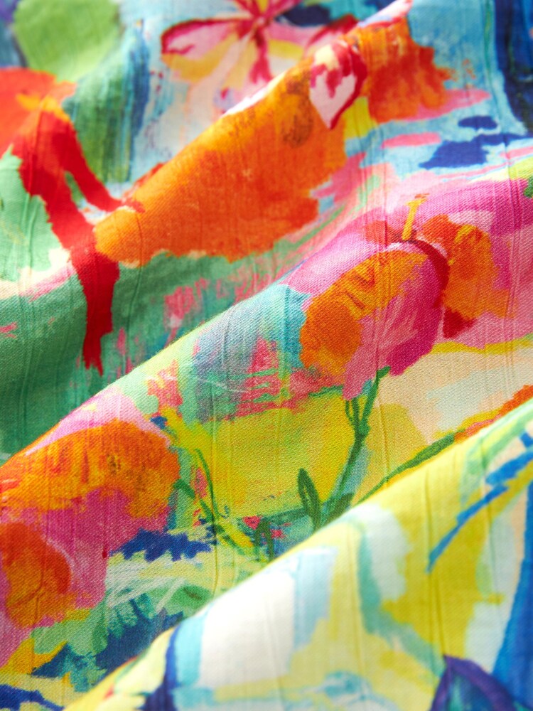 Multi Gathered Short Sleeve Textured Boxy T-Shirt - Image 5 of 5 Multi Gathered Short Sleeve Textured Boxy T-Shirt - Image 5 of 5