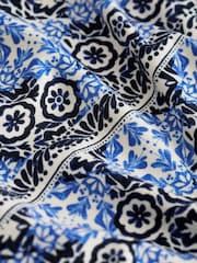 Navy Floral Jersey Culottes - Image 6 of 6