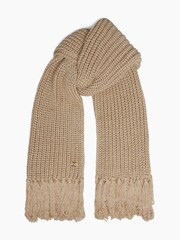 Dune London Gold Luxuria Metallic Knitted Scarf - Image 1 of 1