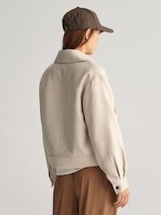 GANT Cream Textured Jacket - Image 3 of 14