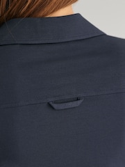 GANT Blue Slim Fit Jersey Shirt - Image 11 of 14