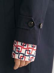 GANT Blue Water Repellent Car Coat - Image 4 of 6