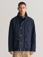 GANT Blue Lightweight Water Repellent Mist Jacket - Image 1 of 12