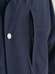 GANT Blue Lightweight Water Repellent Mist Jacket - Image 10 of 12