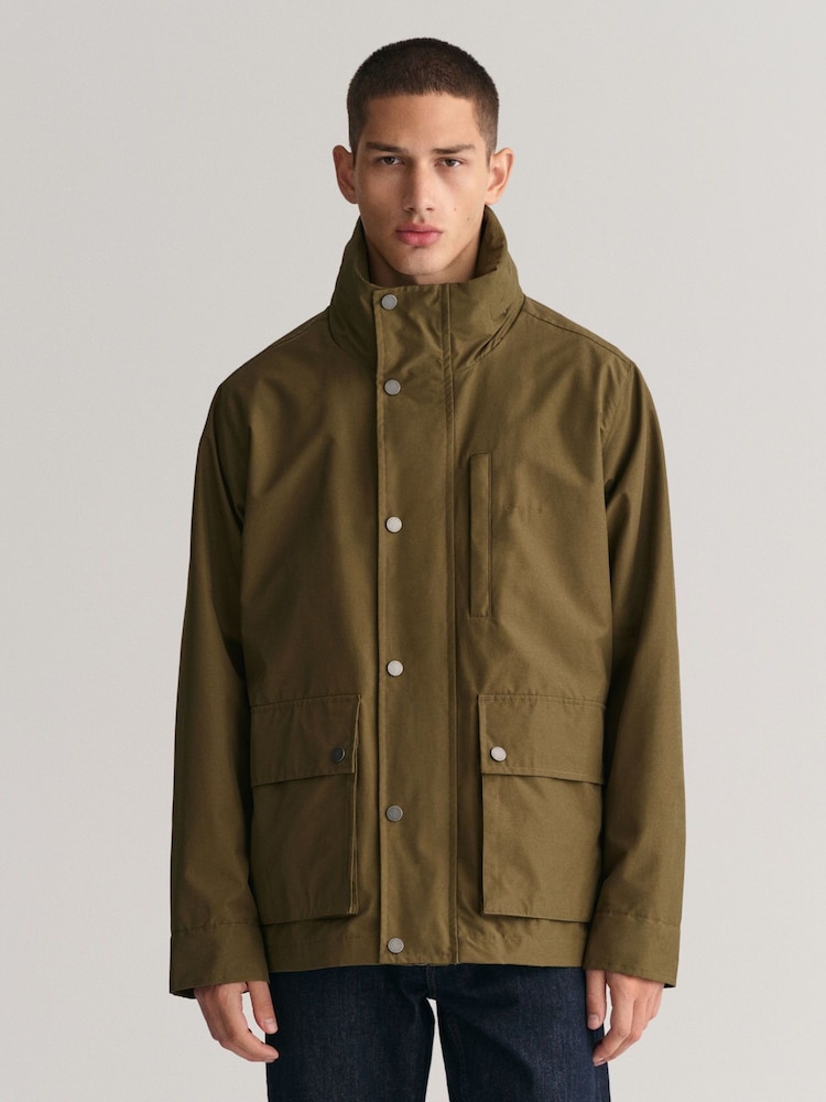 GANT Green Lightweight Water Repellent Mist Jacket - Image 1 of 12