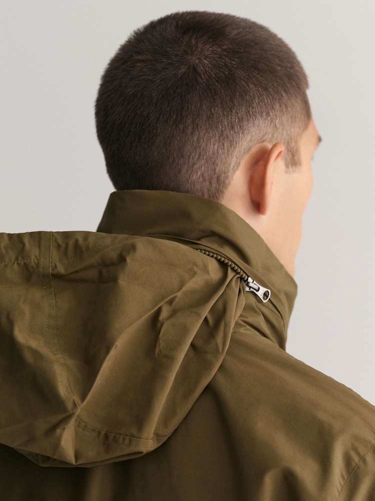 GANT Green Lightweight Water Repellent Mist Jacket - Image 4 of 12