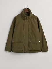 GANT Green Lightweight Water Repellent Mist Jacket - Image 6 of 12