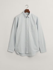 GANT Blue Regular Fit Striped Archive Oxford Shirt - Image 6 of 6
