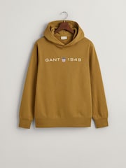 GANT Natural Printed Graphic Hoodie - Image 4 of 5