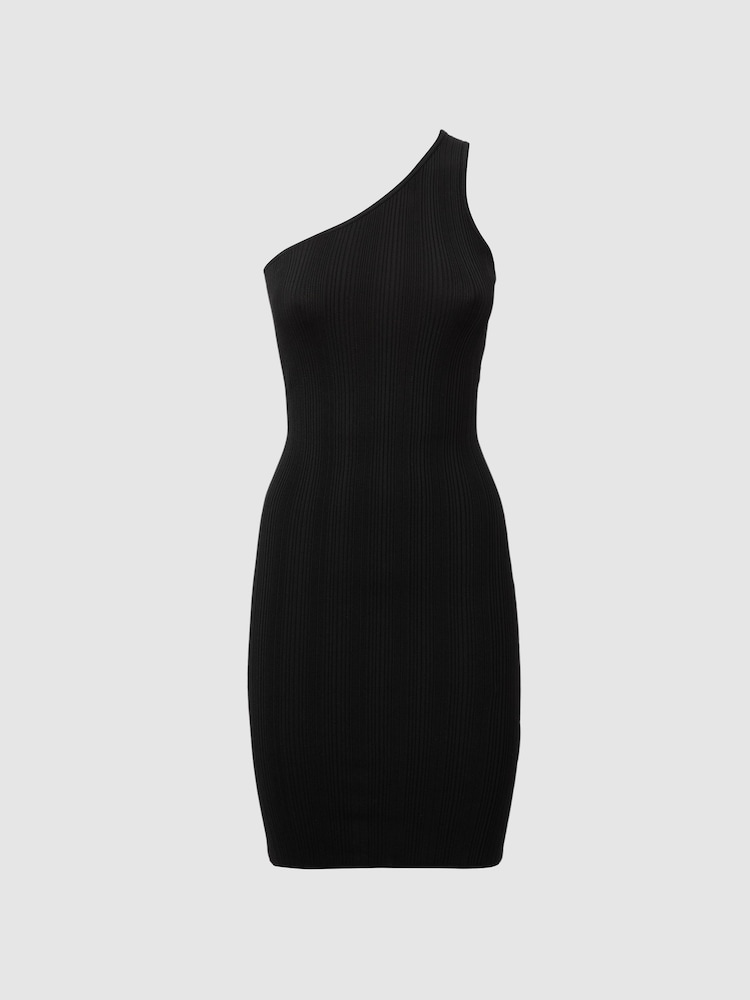 Good American Good American One-Shoulder Plisse Mini Dress - Imagen 2 de 5 Good American Good American One-Shoulder Plisse Mini Dress - Imagen 2 de 5
