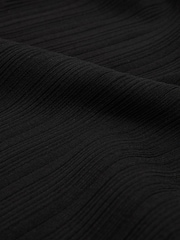Good American Black Good American One-Shoulder Plisse Mini Dress - Image 5 of 5