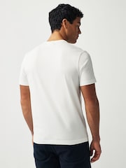 GANT White Printed Graphic 100% Cotton T-Shirt - Image 2 of 4