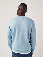 GANT Blue Printed Graphic Crew Neck Sweatshirt - Image 2 of 6