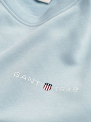 GANT Blue Printed Graphic Crew Neck Sweatshirt - Image 6 of 6