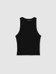 Good American Black Good American Ribbed Vest - Image 2 of 5
