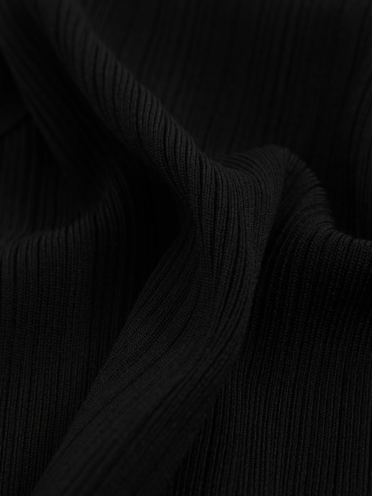 Good American Black Good American Ribbed Vest - Image 5 of 5