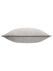 Furn Grey Meridian Velvet 55cm X 55cm Cushion Cover - Image 5 of 6