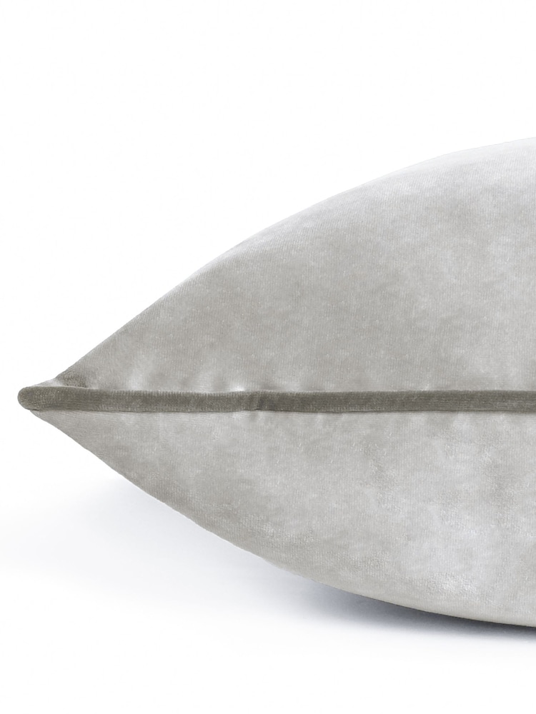 Furn Grey Meridian Velvet 55cm X 55cm Cushion Cover - Image 6 of 6 Furn Grey Meridian Velvet 55cm X 55cm Cushion Cover - Image 6 of 6