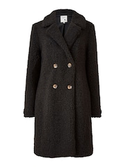 Yumi Black Teddy Bear Coat - Image 5 of 5
