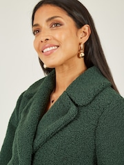 Yumi Green Teddy Bear Coat - Image 5 of 5