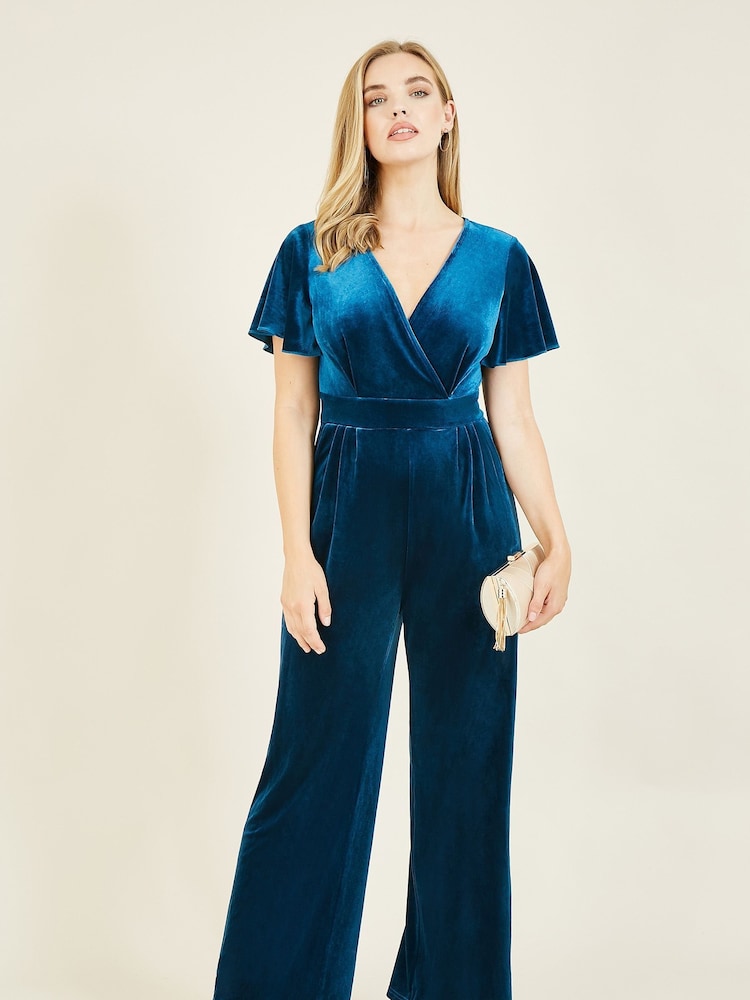 Blau - Yumi Overall mit Flügelärmeln - Bild 1 von 5 Blau - Yumi Overall mit Flügelärmeln - Bild 1 von 5