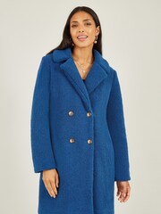 Niebieski - Yumi Teddy Bear Coat - Image 1 of 5