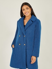 Niebieski - Yumi Teddy Bear Coat - Image 2 of 5