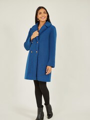 Niebieski - Yumi Teddy Bear Coat - Image 3 of 5