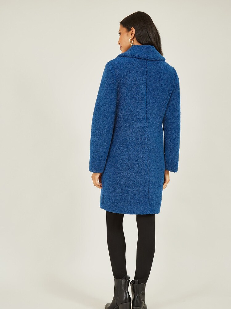 Niebieski - Yumi Teddy Bear Coat - Image 4 of 5