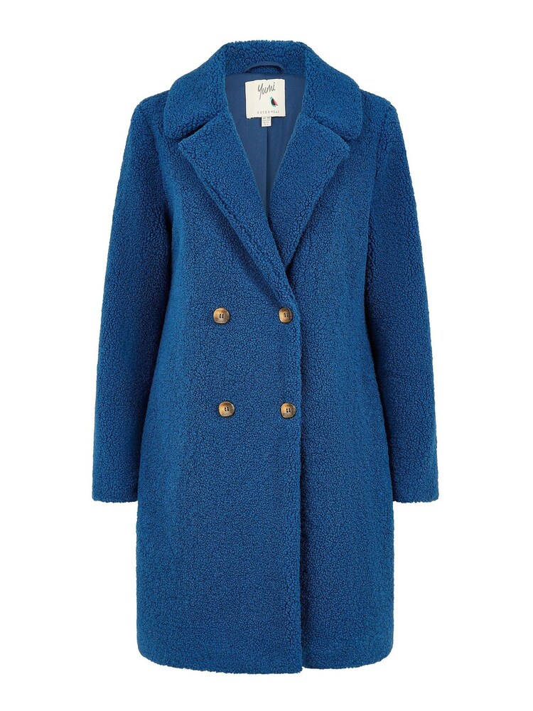 Niebieski - Yumi Teddy Bear Coat - Image 5 of 5