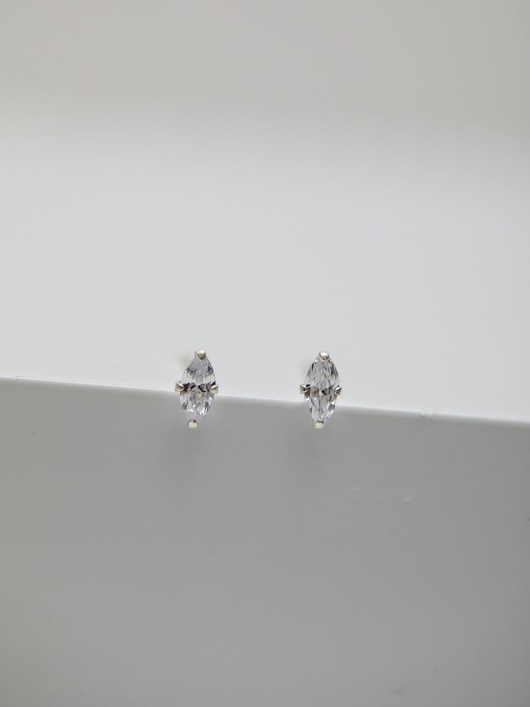 Simply Silver Silver Marquisse Navette Set - Image 4 of 4 Simply Silver Silver Marquisse Navette Set - Image 4 of 4