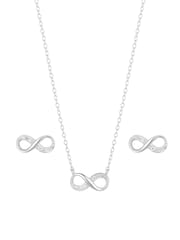 Simply Silver Silver Infinity Set - Image 2 of 2