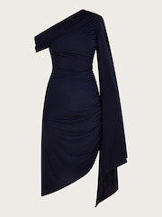 Monsoon Blue Dora Drape Dress - Image 4 of 4