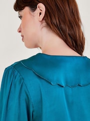 Monsoon Blue Clover Feather Pyjamas Set - Image 4 of 7