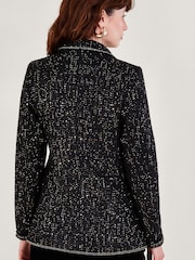 Monsoon Black Poppy Tweed Jacket - Image 2 of 4