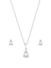 Simply Silver Silver Cubic Zirconia Pear Stone Set - Image 2 of 4