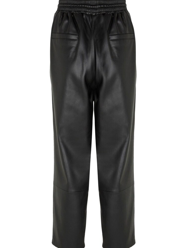 Mint Velvet Black Faux Leather Joggers - Image 4 of 4